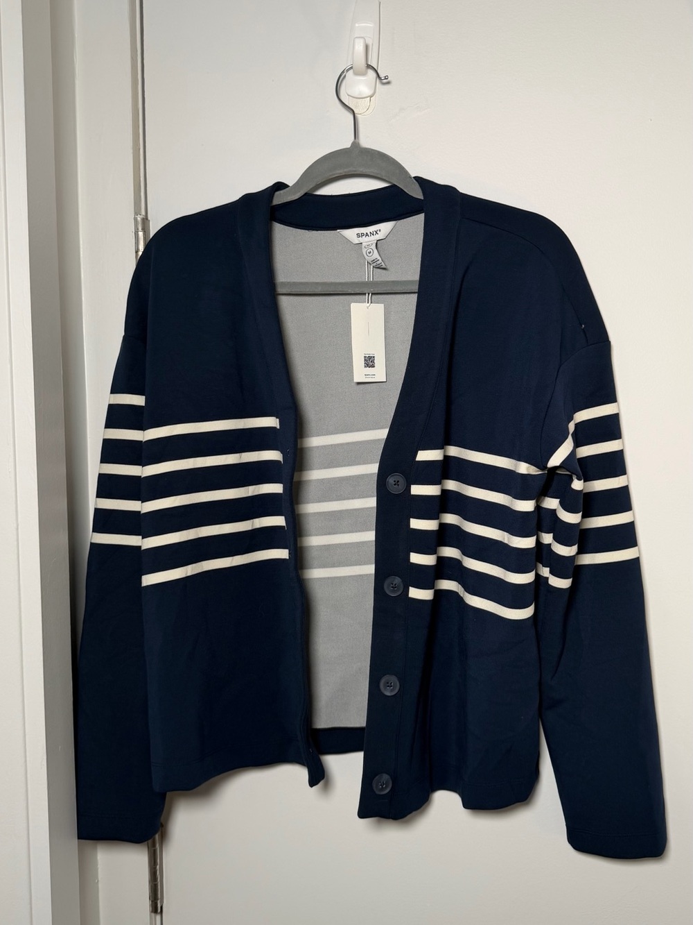 SPANX Blue Knit Cardigan